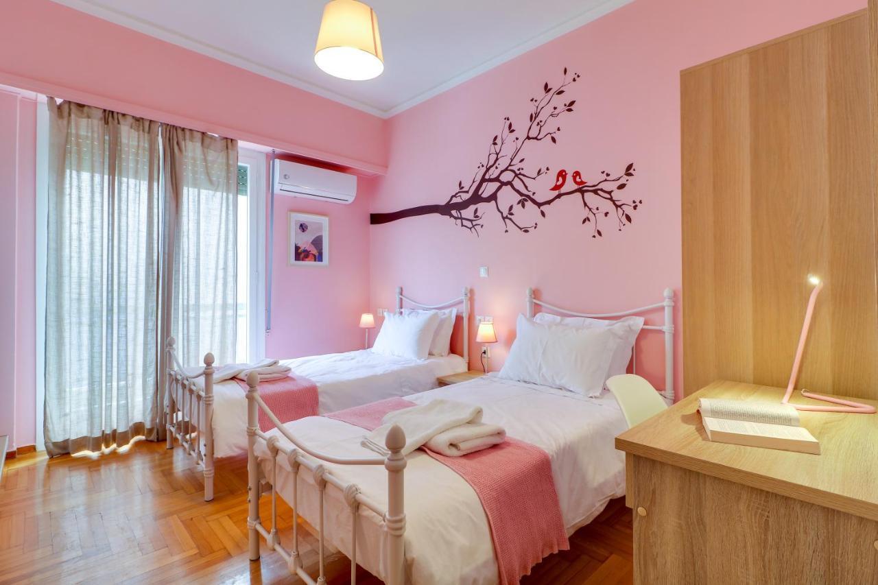 Spacious Central Flat☆3Min To Metro☆Ac|Netflix|Pc Athén Kültér fotó