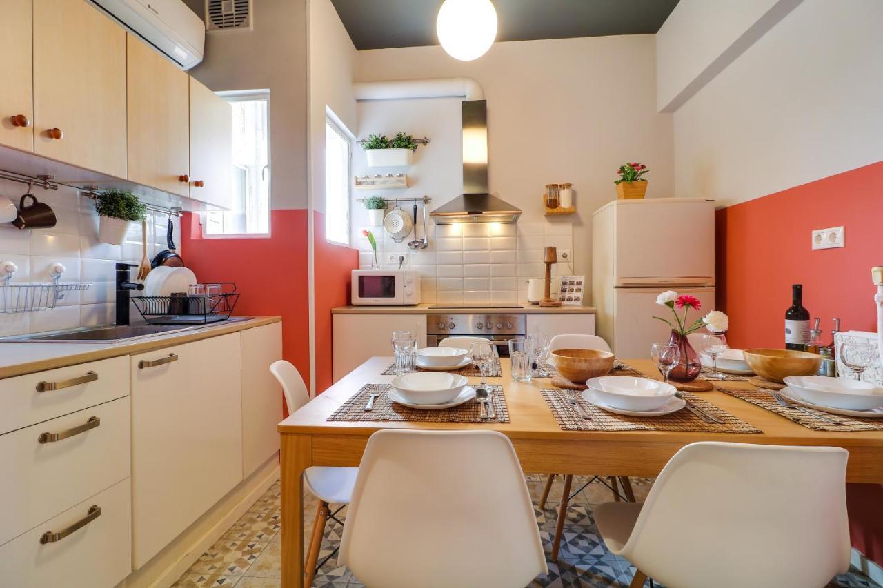Spacious Central Flat☆3Min To Metro☆Ac|Netflix|Pc Athén Kültér fotó