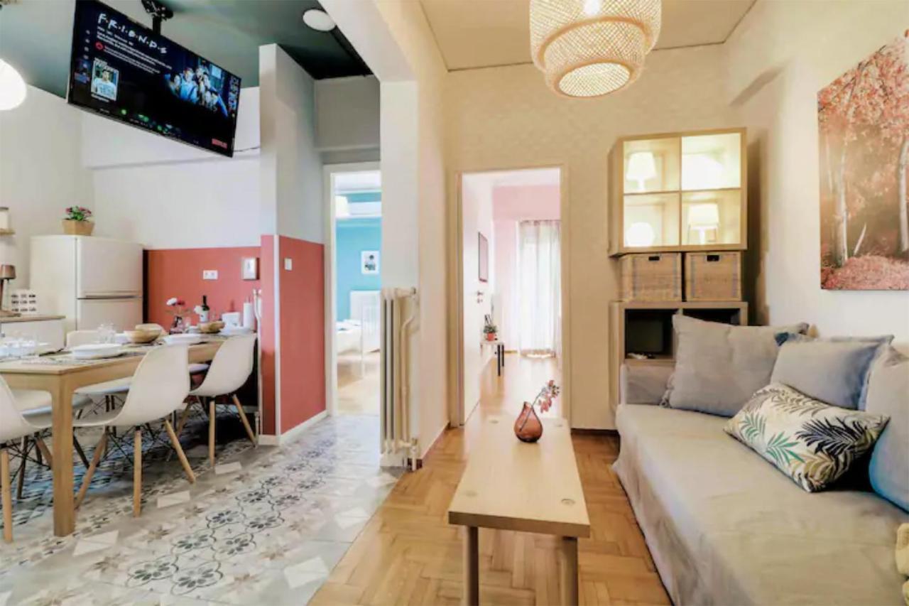 Spacious Central Flat☆3Min To Metro☆Ac|Netflix|Pc Athén Kültér fotó