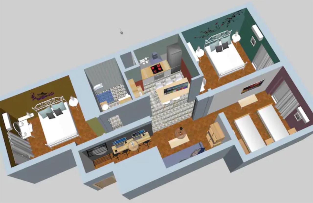Spacious Central Flat☆3Min To Metro☆Ac|Netflix|Pc Athén Kültér fotó